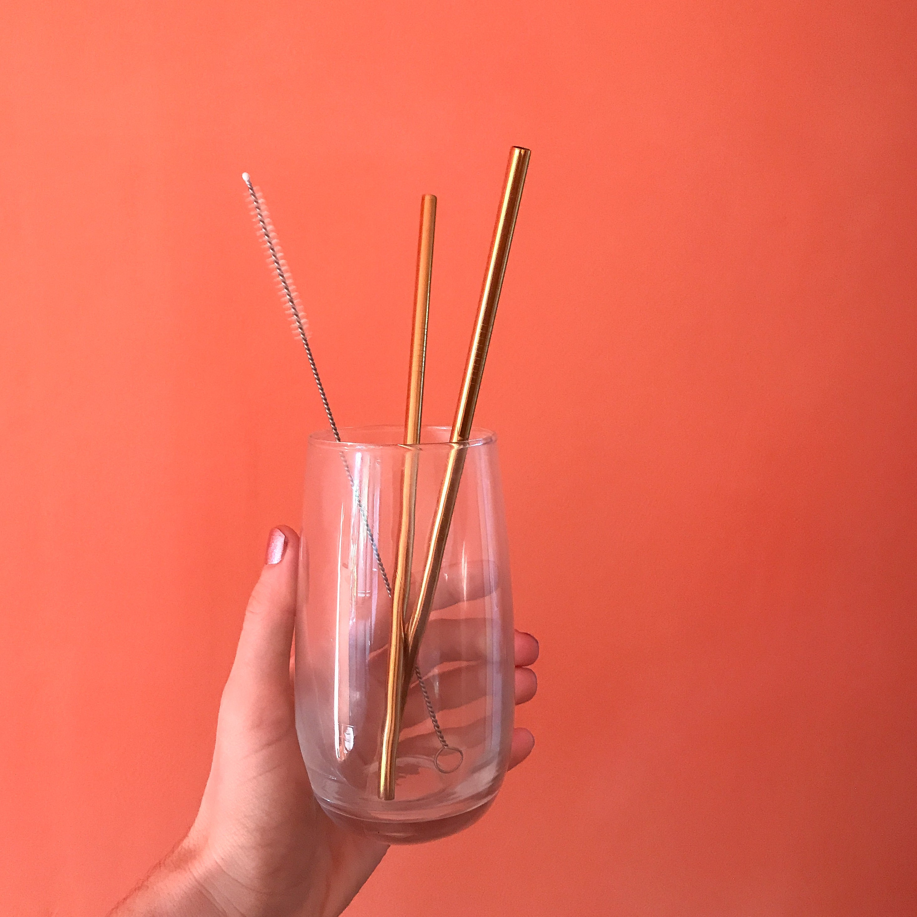 Gold Reusable Straws