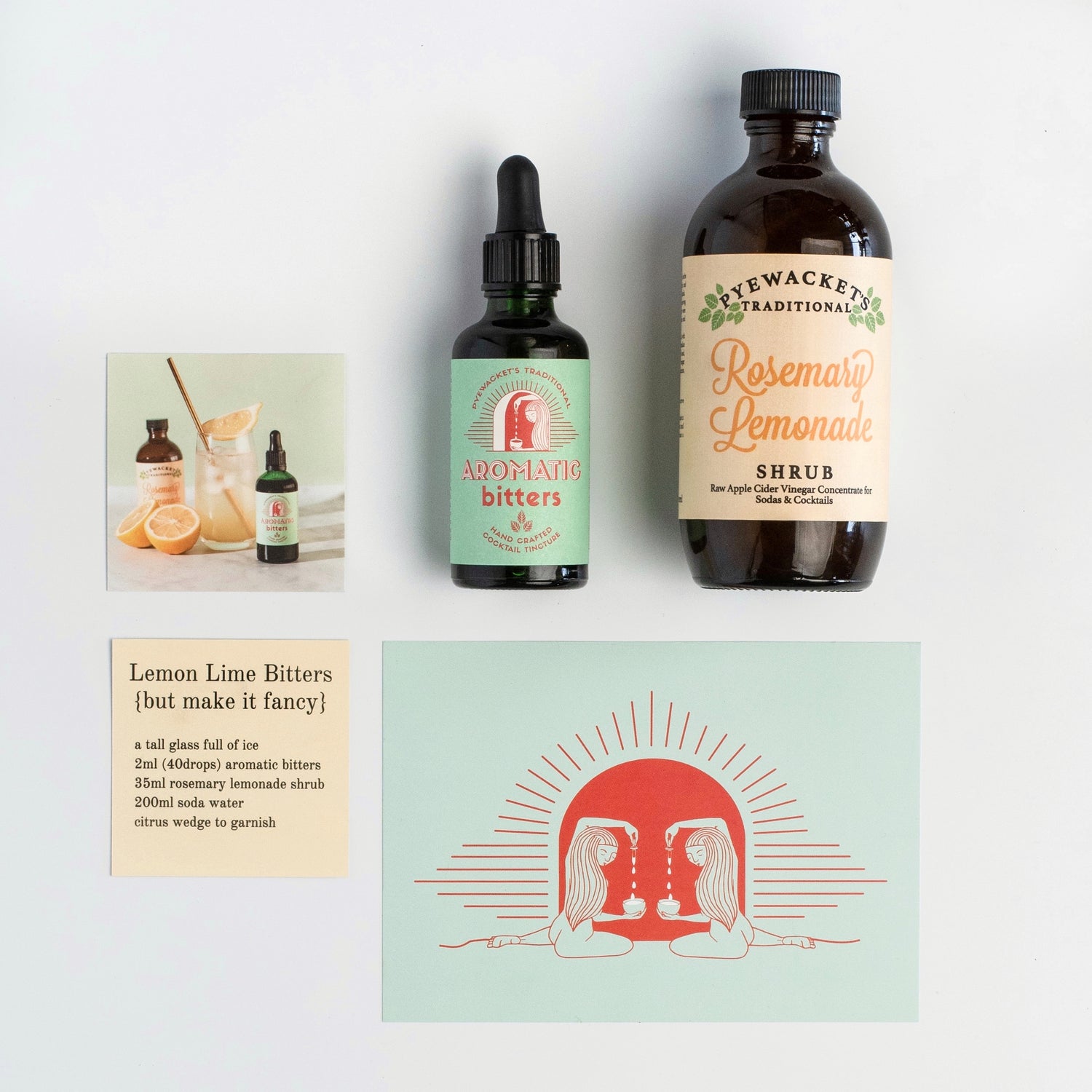 botanical lemon lime bitters kit from pyewackets traditional