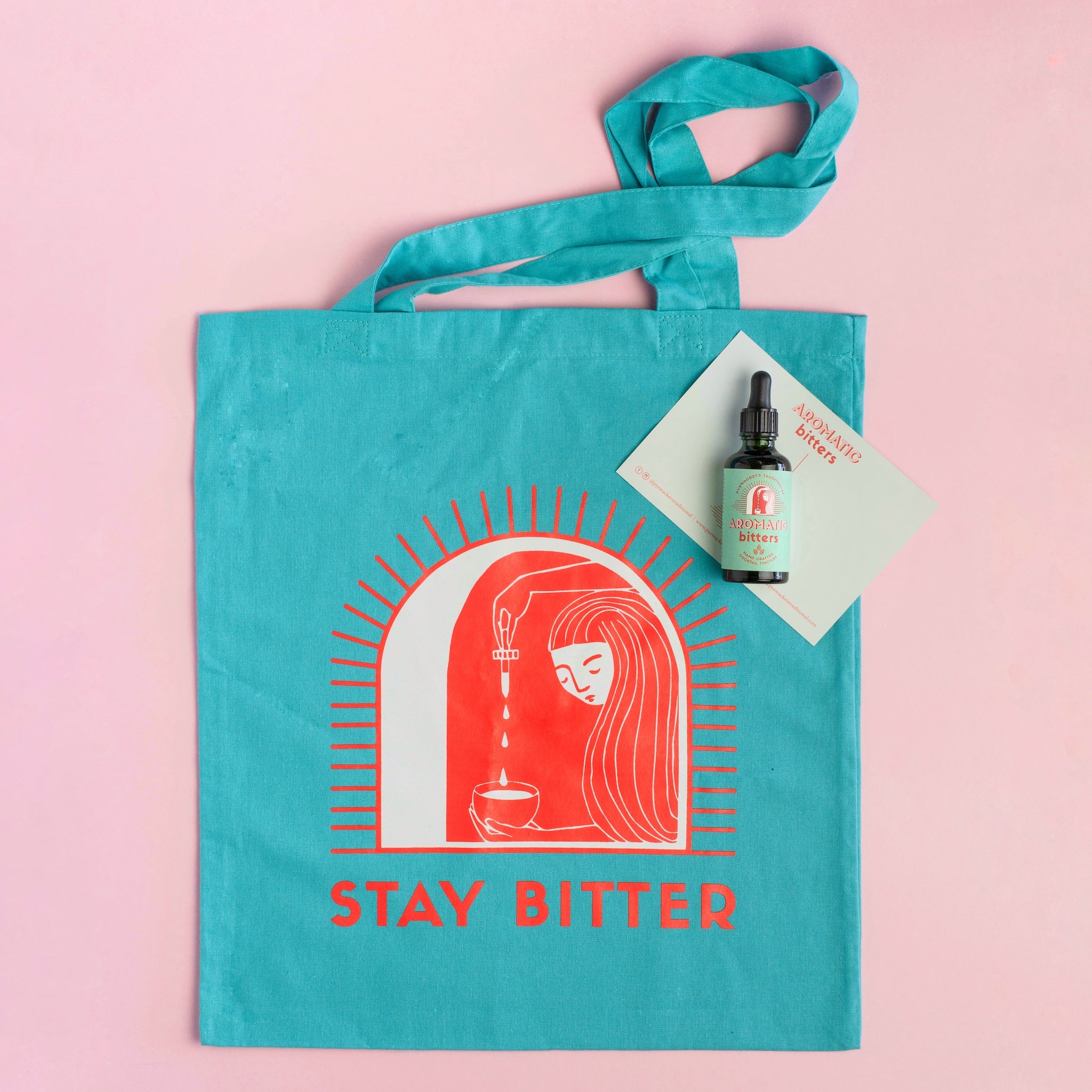 stay bitter not sweet tote bag