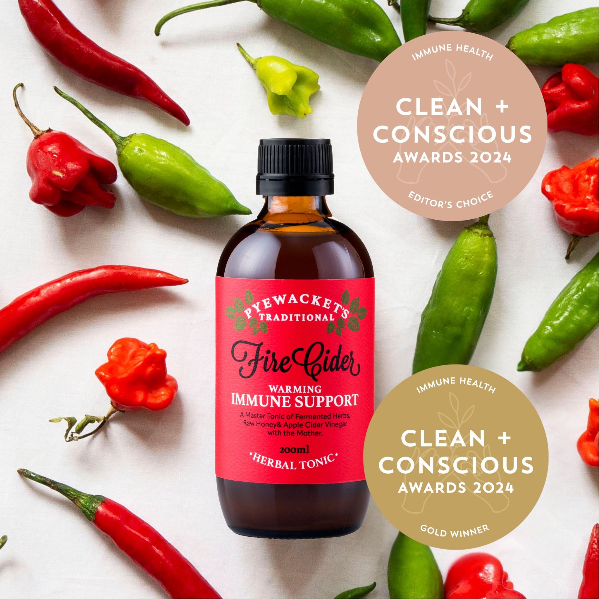 Fire Cider Immune Tonic with Awards