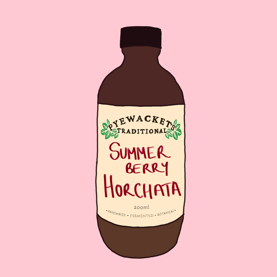 Limited Edition: Summer Berry Horchata Shrub - Pyewackets Traditional