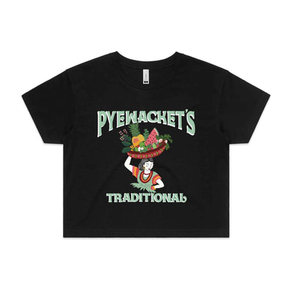 Piperita Pyewacket T-shirt Pre-order - Cropped black 